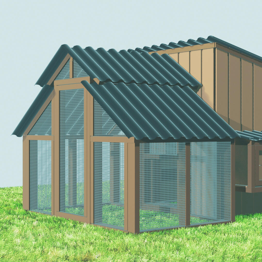 Chicken Coop Design in Blender